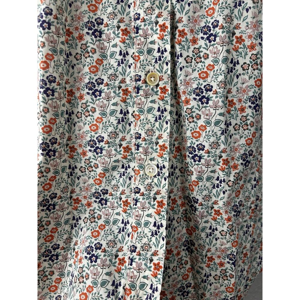 Paul Smith Floral Button Up Blouse Colorful Classic Silk Blend Italian Size 38 - Picture 8 of 10
